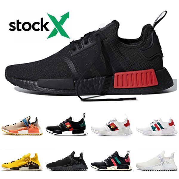 

2020 new stock x nmd r1 pharrell williams human race shoes mens womens designer running shoes human races tr sneakers trainers size 47