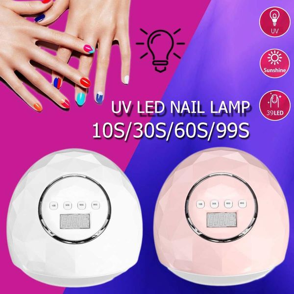 

110w max uv led lamp nail dryers polish heating nail art gels dryer glue timer lamp manitain tool maquina machine