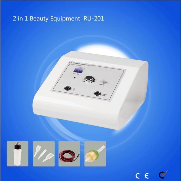 

2 in one beauty instrument factory price vacuum suction acne removal facial machine/spray machine ru201 professional beauty equipment