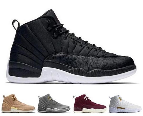 

2019 12 12s mens basketball shoes wheat dark grey bordeaux flu game the master taxi playoffs sunrise gym red royal suede sports sneakers