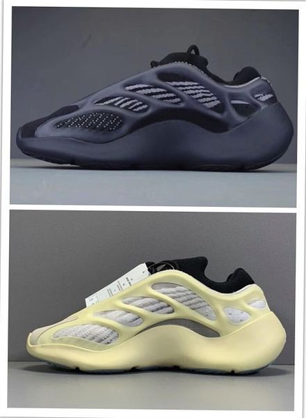 

kanye west foam runner 700 v3 azael black sneakers for mens black grey white grey green white skeleton running shoes man light trainers