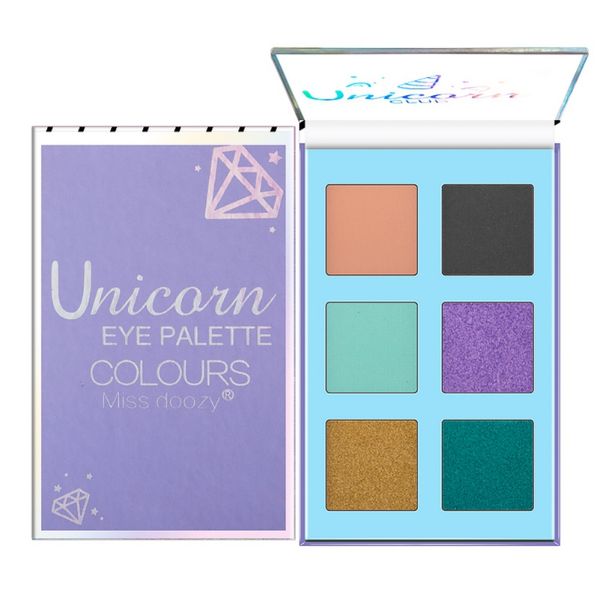 

natural 6 colors eyeshadow palette matte color eye shadow shimmer glitter smooth creamy eye makeup shadow
