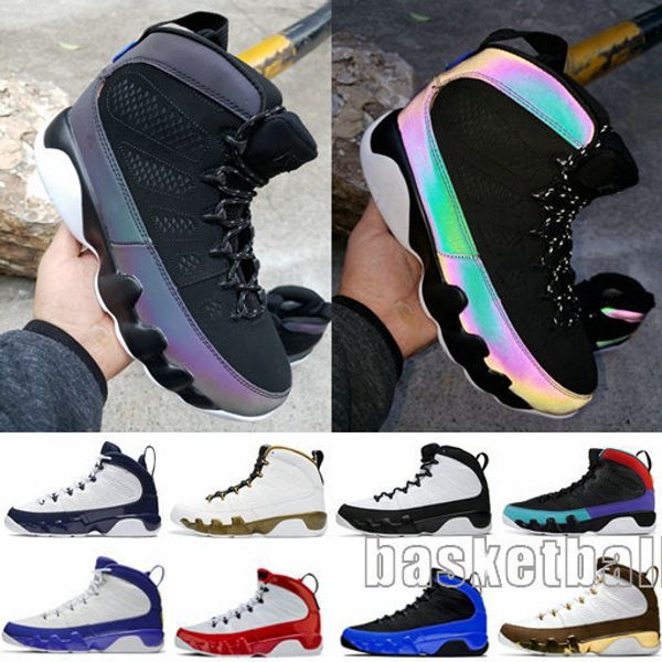 

men 9 gym red racer blue bred dream it do it unc space jam chameleon basketball shoes 9s cool grey anthracite sn