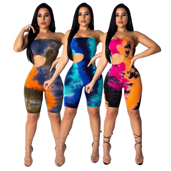 

women off shoulder jumpsuits short rompers cut out printed bodycon bandage playsuits fashion laides outfits, Black;white