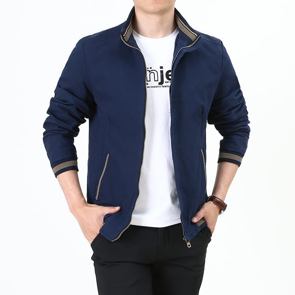 

men's coat autumn popular versatile handsome young and middle-aged washing jacket korean-style slim fit workwear men's, Black;brown