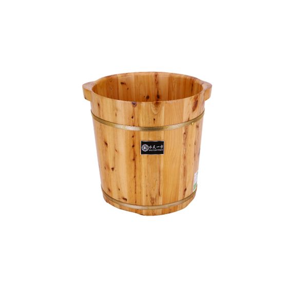 

household foot bath bubble foot barrel profound barrels of 40 cm solid wood crus washing foot barrels of wooden footbath