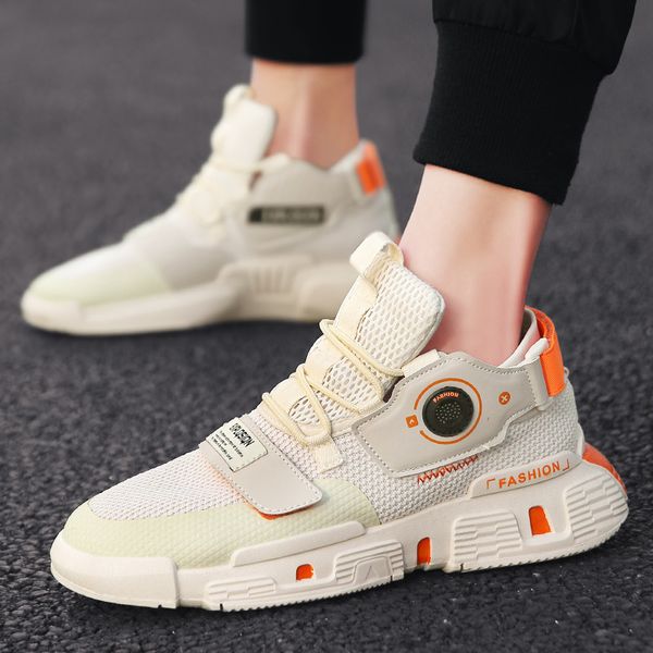 

tennis red men's shoes new korean trend shoes in autumn 2019, Black
