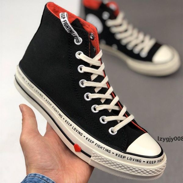 

chuck 70 valentines day canvas shoes men women keep loving keep fighting 1970s trainers love wine red black low leather mens casual sneakers