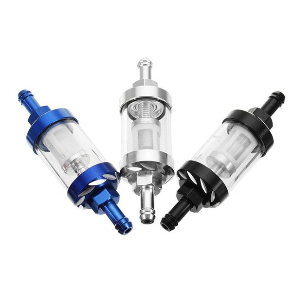 

universal gas fuel filter scooter 8mm oil filter dirt bike motorcycle quad aluminum alloy motorcycle gas fuel oil