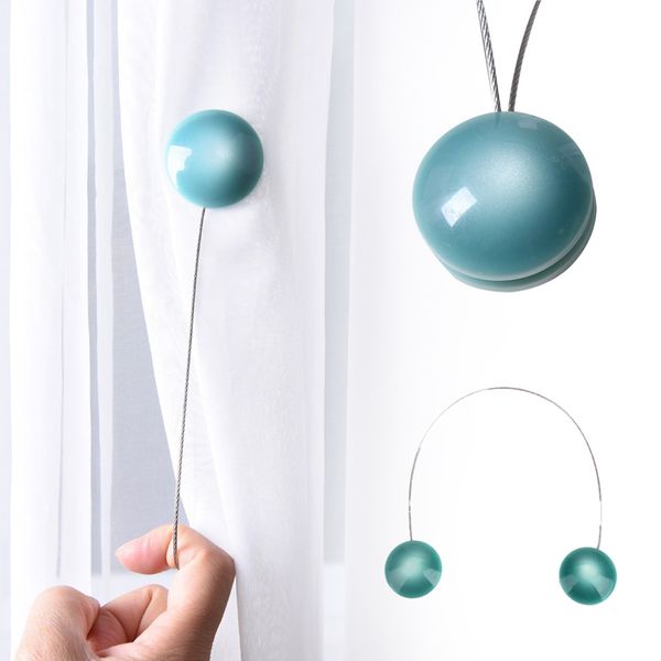 

curtain buckle magnetic cat eye resin hanging button fixed home