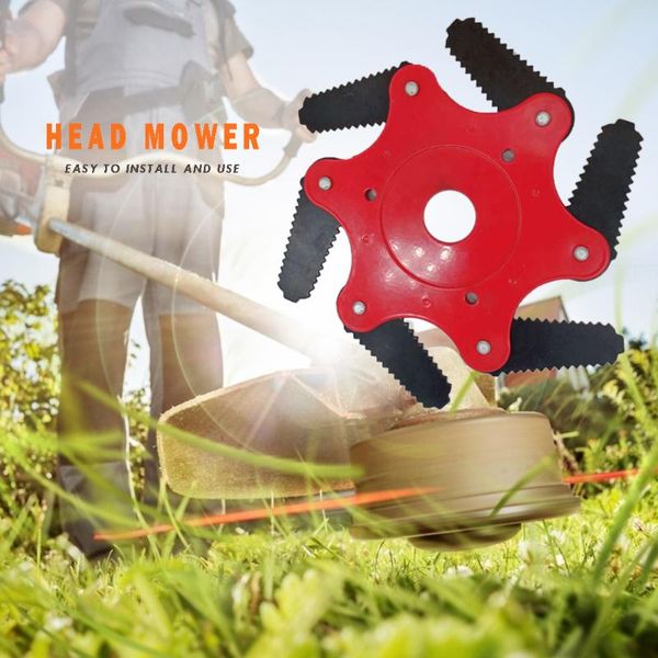 

65mn grass trimmer head 6 teeth brush cutter blade lawn mower accessories grass trimmer blade for garden lawn mower new