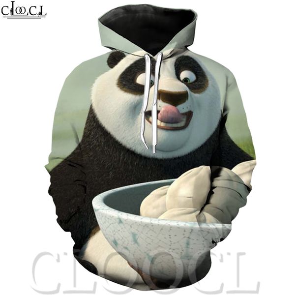 

толстовки популярные harajuku стиль мультфильм panda мужчины / женщины повседневная хип-хоп с капюшоном 3d печати tops толстовка мужская тол, Black