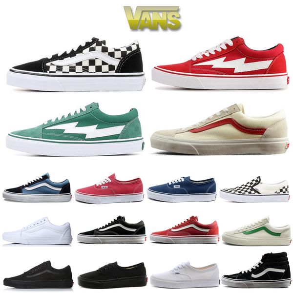 

2020 old skool men women casual shoes beige slip on black white triple black mens canvas skate sneakers slip on size 36-44