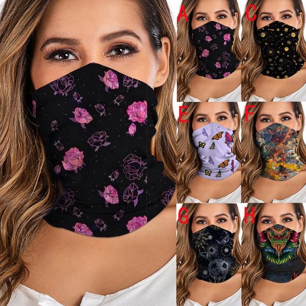 

washable rave bandana neck gaiter tube headwear for women men face scarf dustproof motorcycle facemask windproof scarf, Blue;gray