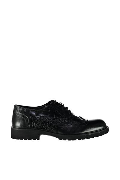 

derimod genuine leather black men 's shoes