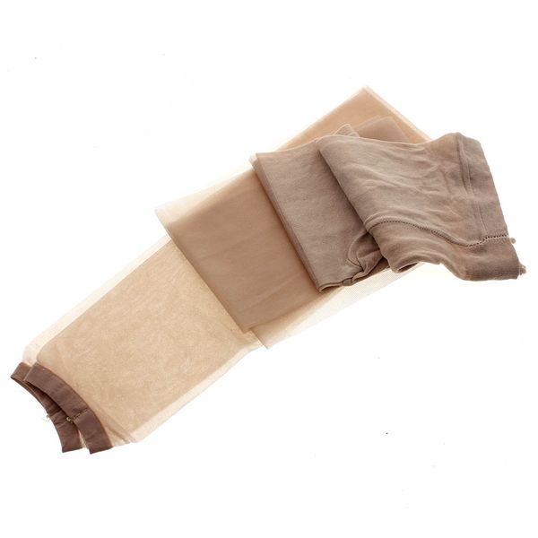 

1 pair pantyhose ultra-thin tights socks toeless women black/nude sexy, White