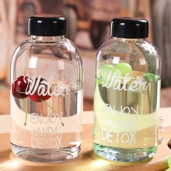 

water bottles 1000ml large capacity portable leakproof cycling bottle creative with letter plastic kettle good quality bag