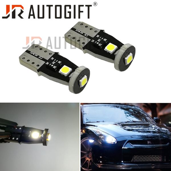 

100pcs t10 3smd 3030 led car light canbus no obc error ic driver auto wedge lamp w5w led parking bulb 12v-24v