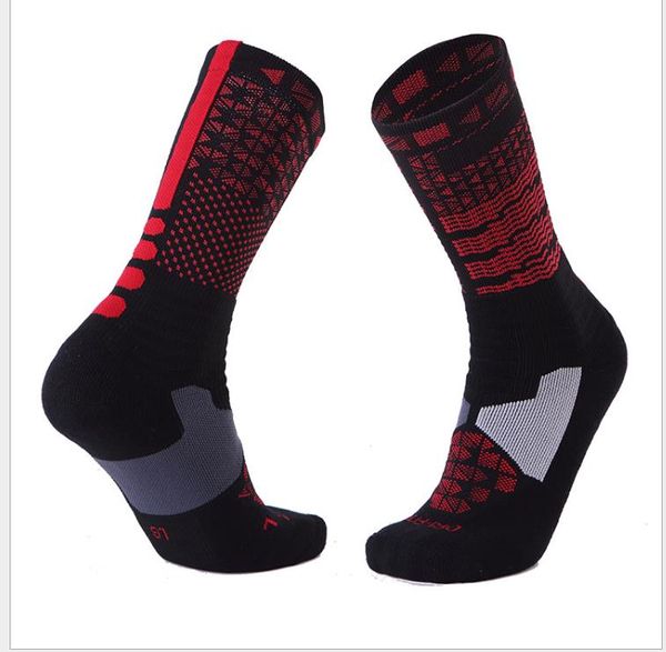 

basketball socks, thick towel bottom men's socks, sweat-absorbing anti-friction sports socks, Black
