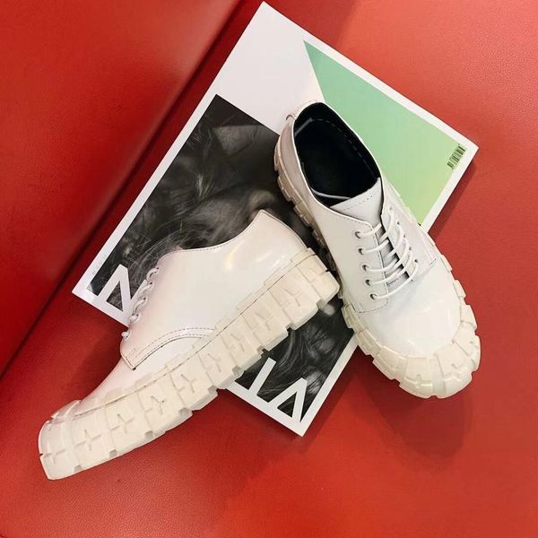 

fashion brand shoes strange thick bottom platform wedge shoes for women causal luxury real leather, Black