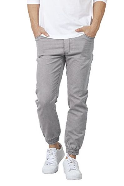 

bewakoof men's drawstring denim jogger jeans pants, Blue