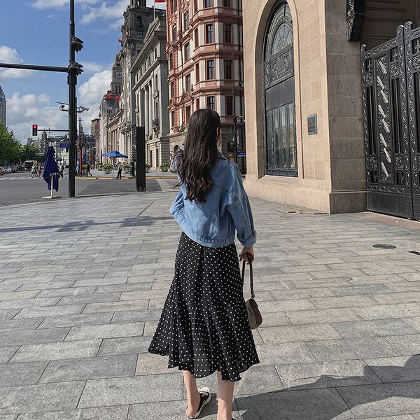 

ulzzang women casual denim jackets single breasted jeans 2019 loose female basic coats fashion outerwear summer autumn, Black;brown