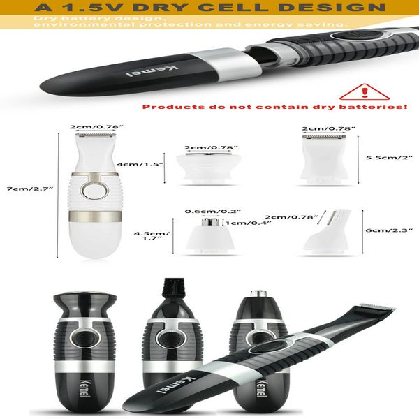 

kemei pg500 3 in 1 battery nose and ear meilleure epilation du nez face body hair removal lady beauty tools xsvxd