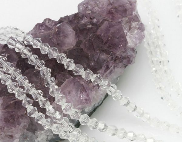 

4mm 6mm 3mm 1000pcs/lot strand faceted glass cuts looses crystal beads colored mixed size white bracelet necklace jt57