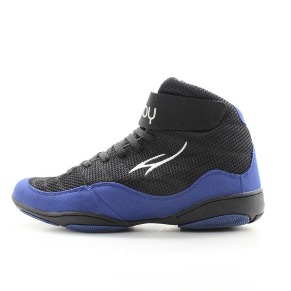 

maultby 1.0 speed men's boxing fitness training boot black / blue wrestling shoes