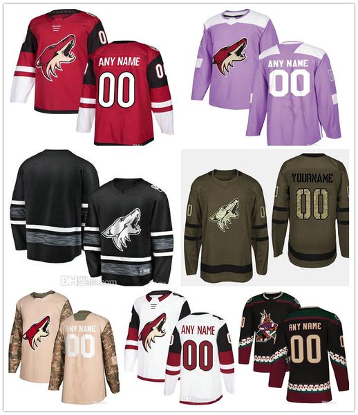 

custom arizona coyotes #17 alex galchenyuk 33 alex goligoski 32 antti raanta 15 brad richardson 81 phil kessel man woman kids jerseys, Black
