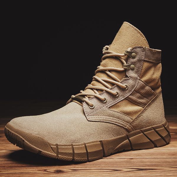 

2020 new men boots combat army ankle boots autumn winter outdoor trekking shoes big size desert tactical shoes for men