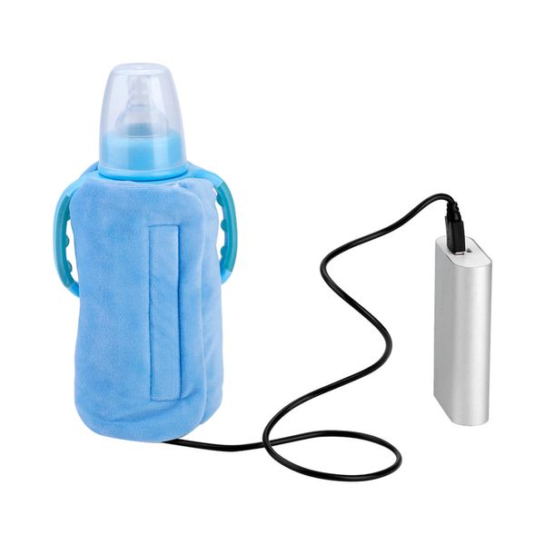 

USB Baby Bottle Warmer Portable Travel Milk Warmer Infant Feeding Bottle Heated Cover Insulation Thermostat Food Heater 1.5h