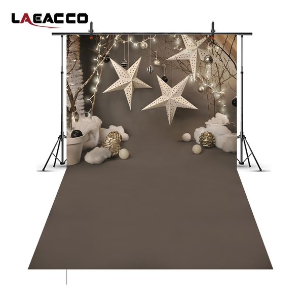 Acheter Laeacco Boule De Noël étoiles Guirlande Scène Bébé Enfants Photographie Arrière Plans Personnalisé Décors Photographiques Pour Photo Studio De