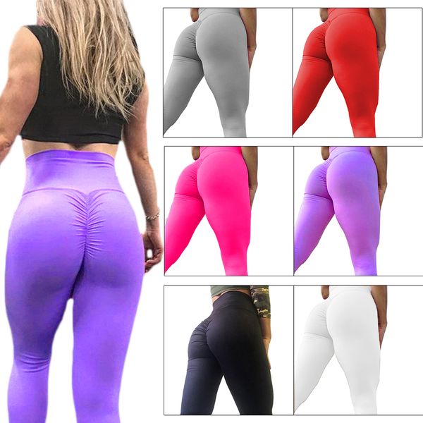 

women yoga pants high waist sport leggings breathable footless tights women sportswear gym seamless legging large size plus, White;red