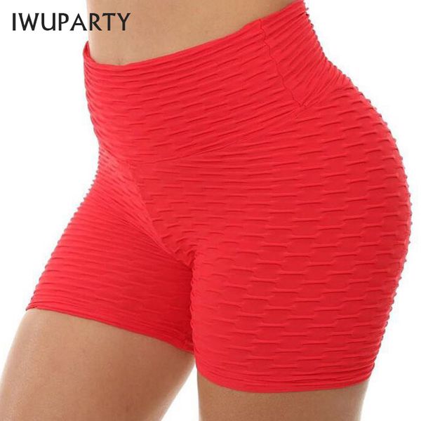 

geometric pattern women yoga shorts gym fitness push up clothing elastic breathable sports wear fitness short pants s-xl, White;red