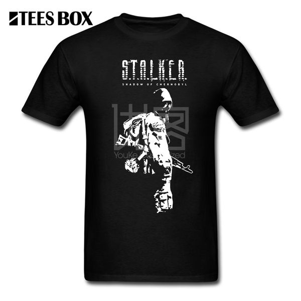 

2019t shirts stalker soc white shadow of chernobyl cotton tee shirts relaxed fit short sleeve t plus size men crew collar, White;black