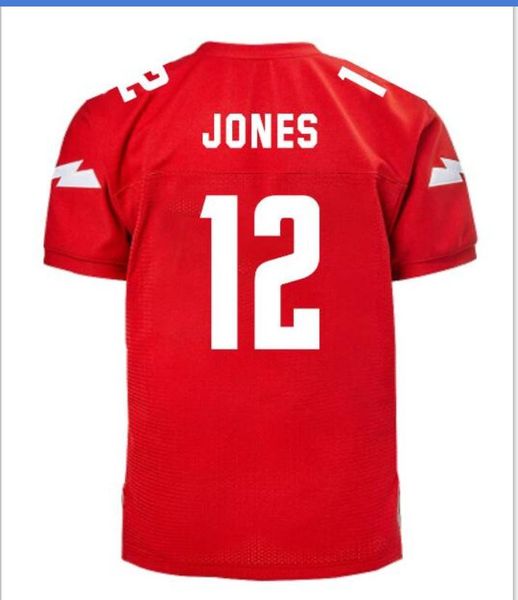 

new custom xfl 2020 xfl dc defenders #12 cardale jones deandre thompkins tyree jackson vad lee john thomas donnel pumphery jhurell pressley, Black