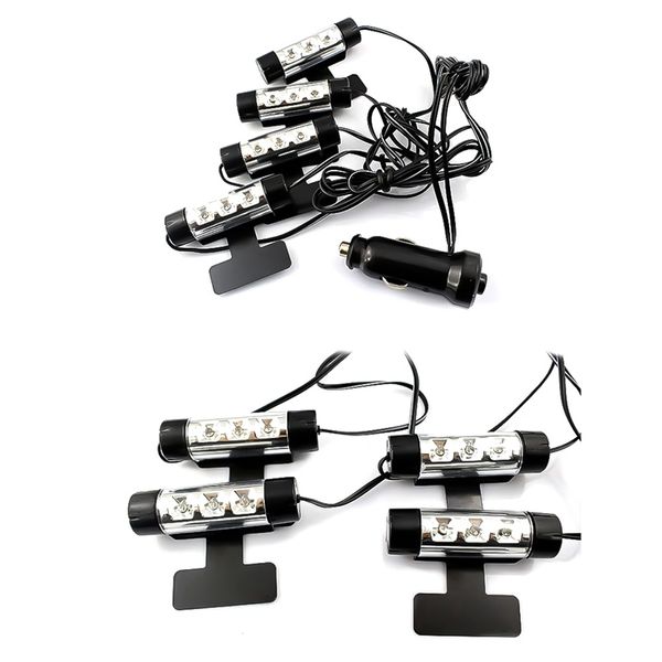 

blue 4 in 1 12v led car interior light decorative atmosphere light lamp car sole decoration led atmosphere lamp