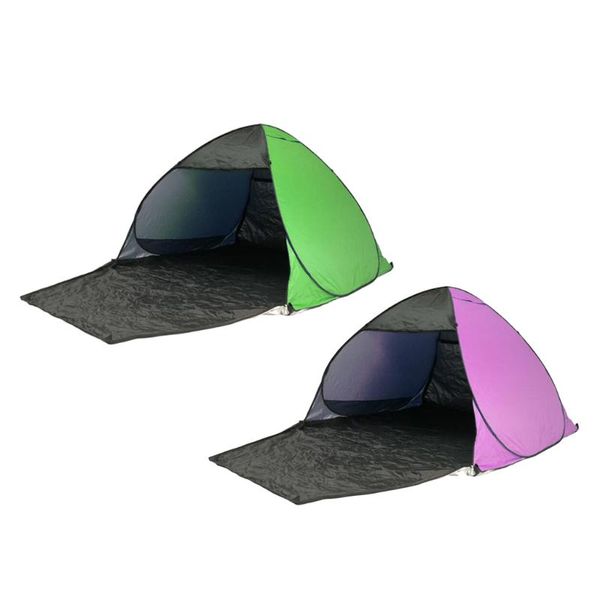 

automatic instant setup camping tent backpacking beach sun shelter rain tarp family outdoors 8.9x6.6x4.3 inch