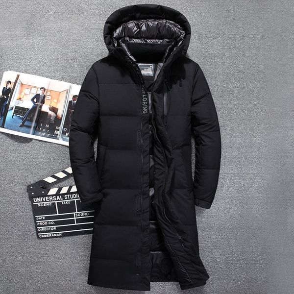 

2019 winter jacket mens quality thermal thick coat snow black parka male warm outwear white duck down jacket men 301