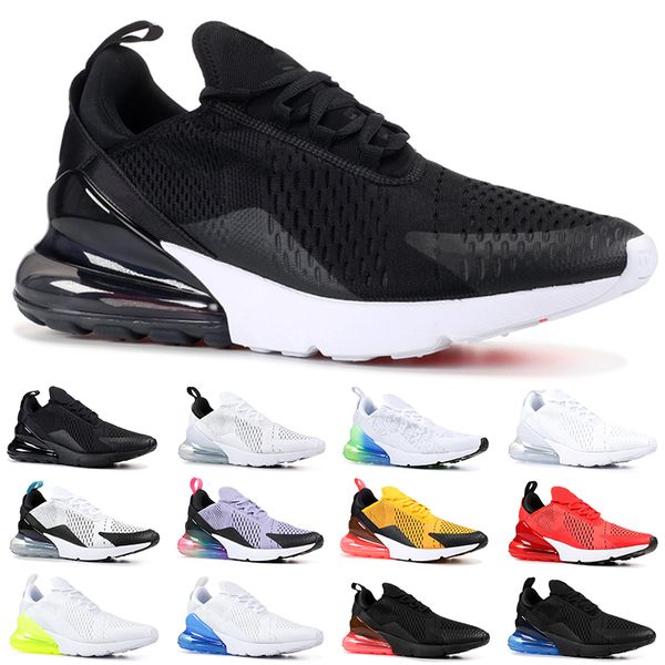 

Nike Air Max 270 Дешевые кроссовки Мужчины Женщины тренер быть истинным горячий удар тройной черный белый Орео Чирок фото Синий дизайнер спортивные кроссовки размер 5.5-11