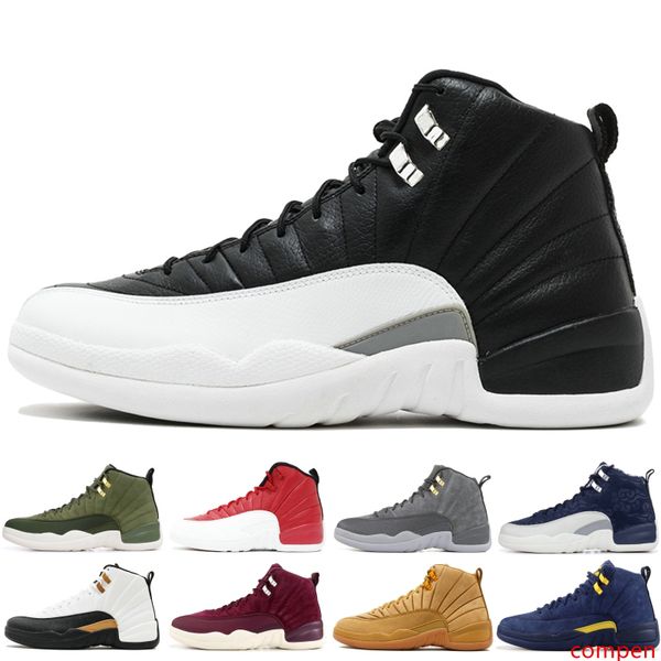 

12 xii men basketball shoes wntr michigan 3m ovo white the master dark grey nyc classic 12s sports sneakers us 7-13