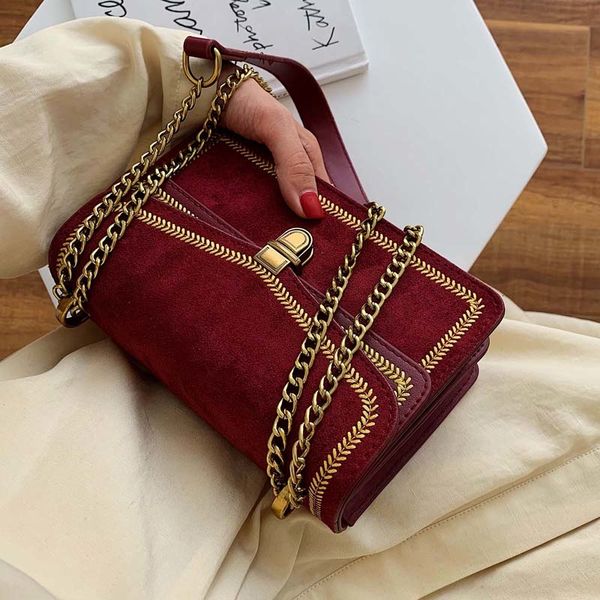 

fashion quality scrub leather crossbody bags for women chain shoulder messenger bag lady travel luxury handbags and purses sac