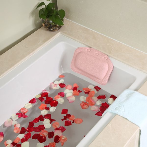 

safebet bath pillow bathtub cushion soft spa headrest suction cup comfortable bath tub pillows bathroom accessories other bath toilet supp