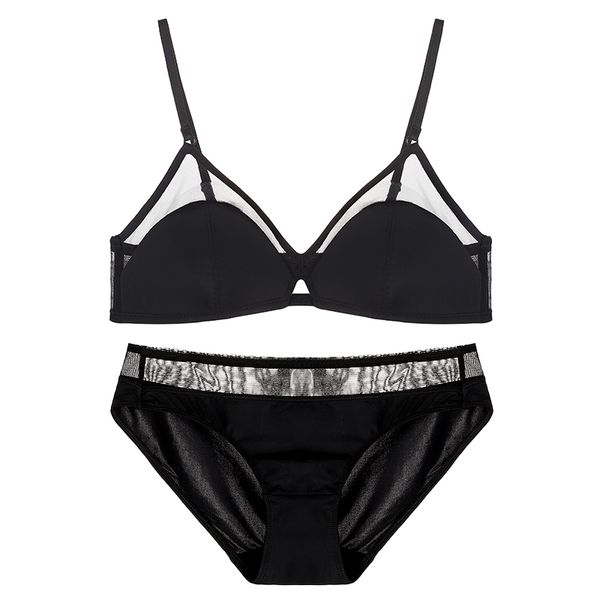 

bra & brief sets lingerie triangle cup lace french underwear, Red;black