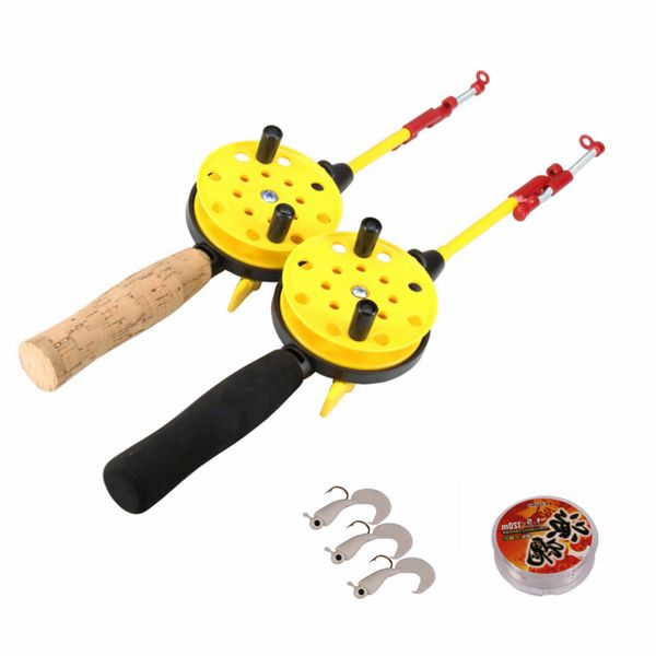 

winter ice fishing rod set for fishing pole holder pesca carp ice rod combo kit tackle sets set