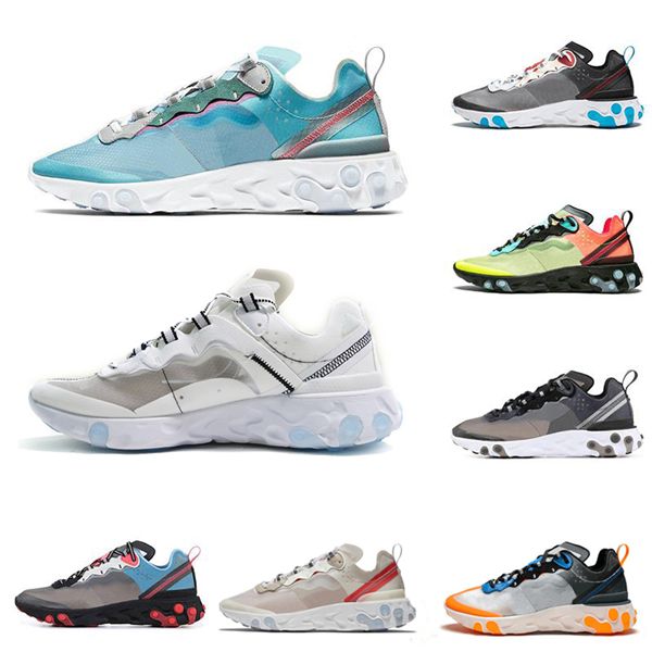 

react 87 stylish simplicity outdoor running shoes hiking shoes platform women canvas shoes mens athletic trainers white