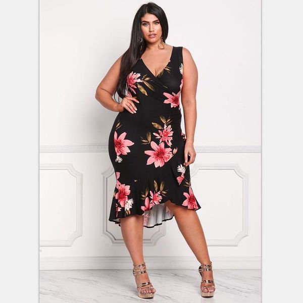 

2019 spring and summer new pregnancy fashion v-neck ruffled large size women's maternity dress, White