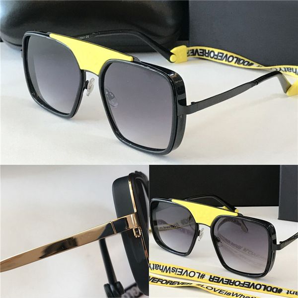 

4198 new women designer sunglasses style square fashion color rope pop coated with avant-garde frame retro uv400 lens quality kxqnt, White;black