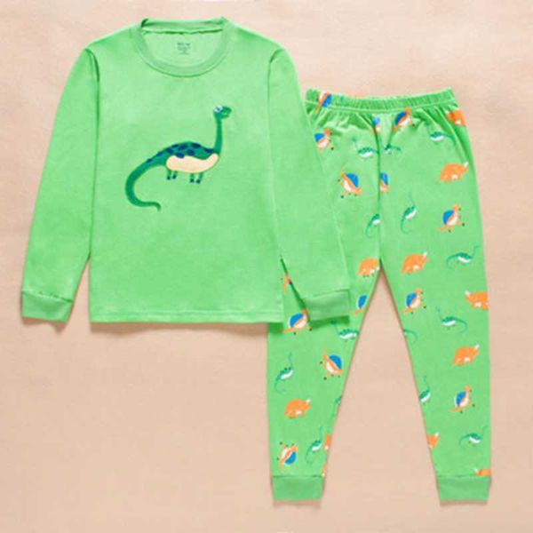 

new dino kids pyjamas 100% cotton boys pajamas sets for children sleepwear baby clothes sets dinosaur 2 3 4 5 6 7 year t-shirt, White